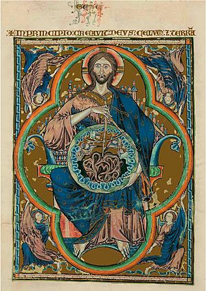 Bible moralisée de Tolède - Dieu pantocrator