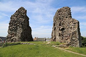 Christchurch Castle two walls