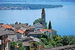 Church and village of Ronco sopra Ascona