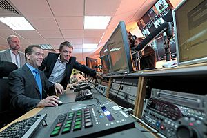 Dmitry Medvedev took part in the launch of Russia Today Documentary