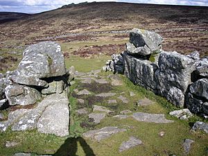 Grimspound entrance 1