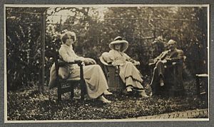 Helen Violet Bonham Carter, Baroness Asquith; Lady Ottoline Morrell; unknown man from NPG