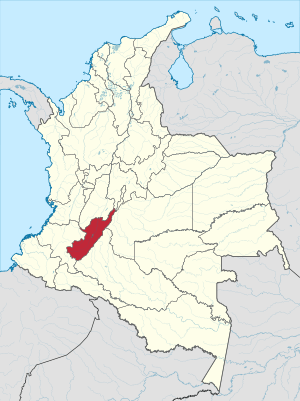 Huila shown in red