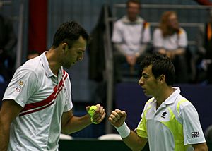 Ivo Karlovic Ivan Dodig Davis Cup 05032011 1