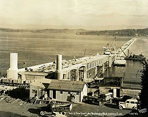 Lacey V. Murrow Bridge construction