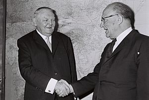 Ludwig Erhard & Levi Eshkol