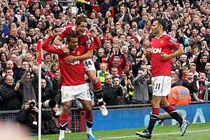 Nani goal celebration