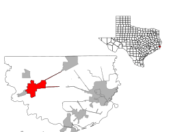 Location of Vidorwithin Orange County, Texas