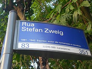 Placa R. Stefan Zweig