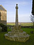 Churchyard cross in St Bridget's churchyard, Chelvey