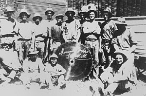 StateLibQld 1 151787 Workers from the Mount Gipps Sawmill in southern Queensland, ca. 1925