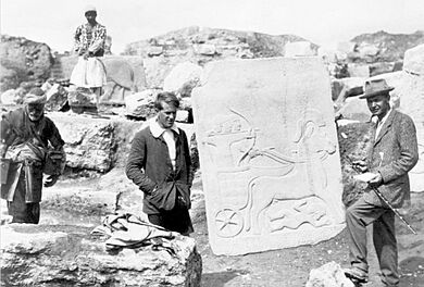 T. E. Lawrence and L. Woolley at Carchemish (1913)