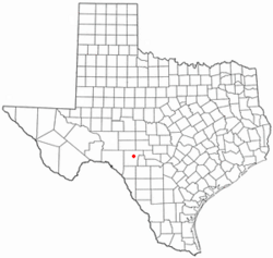 Location of Rocksprings, Texas