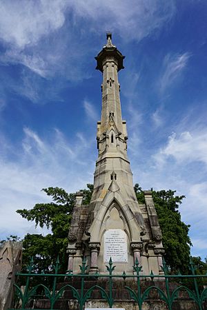 Toowong Cemetery - Govenor Samuel Wensley Blackall memorial - from East (2015)