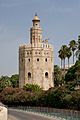 Torre del Oro flag Seville Spain