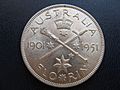 1951-australian florin-reverse