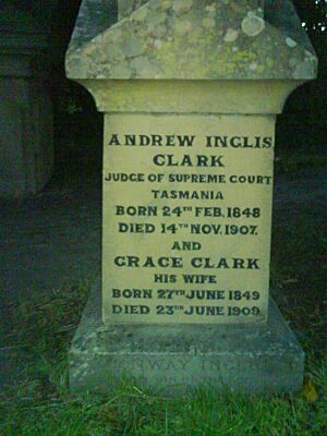 Andrew Inglis Clark gravestone