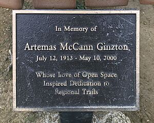 Artemas McCann Ginzton plaque