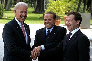 Biden, berlusconi and medvedev