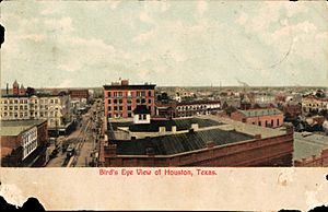 Bird's-eye view Houston Texas