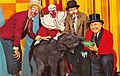 Bozos Circus postcard 1960s