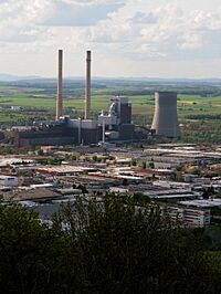 Heilbronn PowerPlant view from Wartberg