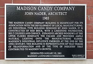 Madison Candy Company plaque