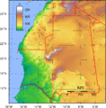 Mauritania Topography