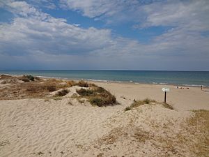 Mediterranean Sea in Oliva, Valencia Region of the Spain 01