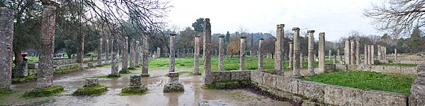 Olympia Palaestra panoramic