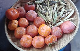 Persimmons and soybeans