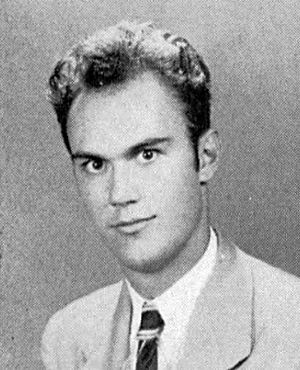 Photo of Willard Scott as a senior in George Washington High School School, Alexandria, Virginia