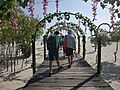 Romantic beach entrance