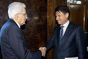 Sergio Mattarella and Giuseppe Conte