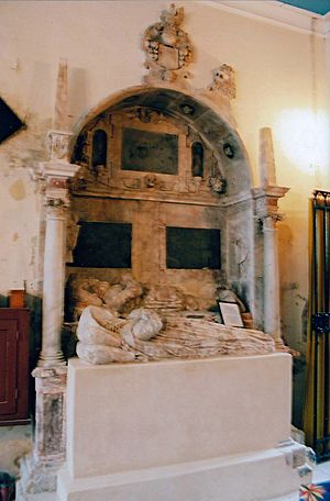 Tuxford Church - Sir John White Full Tomb - 2004