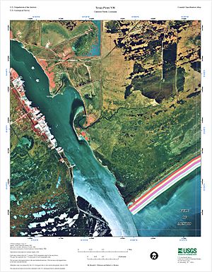 USGS map of Sabine Pass