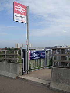 Angel Road stn entrance.JPG