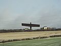 Angel of the North viewed from East Coast Mainline train