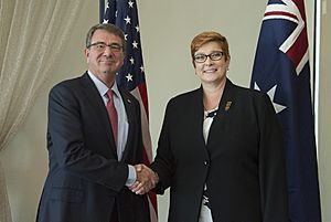 Ash Carter and Marise Payne October 2015