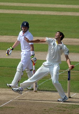 Ashton Agar bowling, 2013