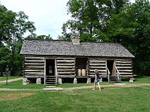 Belle Meade reconstructed slave quarters