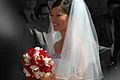 Bride with bouquet