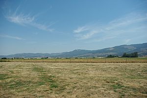 Coburg Hills in distance