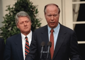 David Gergen and Bill Clinton