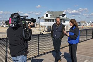 Dr Holly Bamford talks with Lester Holt from NBC Nightly News