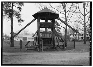 FRONT VIEW - Norfleet Plantation, Cotton Press, Albermarle Street (moved from Norfleet Plantation), Tarboro, Edgecombe County, NC HABS NC,33-TARB,2-3