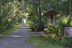 Gainesville-Hawthorne Trail, Hawthorne Entrance