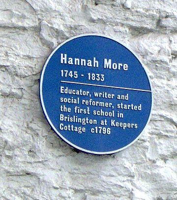 Hannahmoreblueplaque