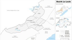 Location of Le Locle District