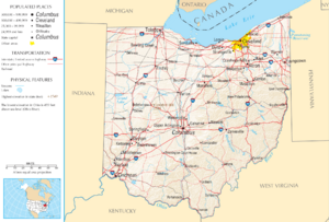 Map of Ohio NA